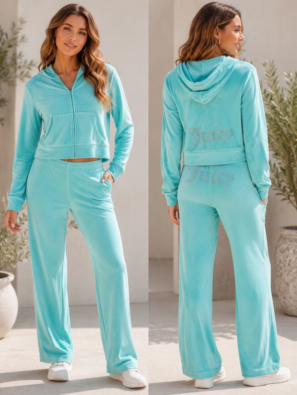 Juicy Couture Tracksuit Crystal Blue XL NWT
